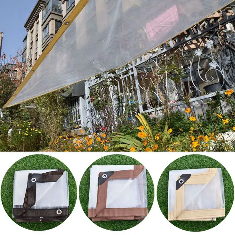 

0.1MM Rainproof Film PE Transparent Waterproof Cloth, Succulent Plant Shed Raincover Outdoor Tarpaulin Dust Cover Pergola Canopy