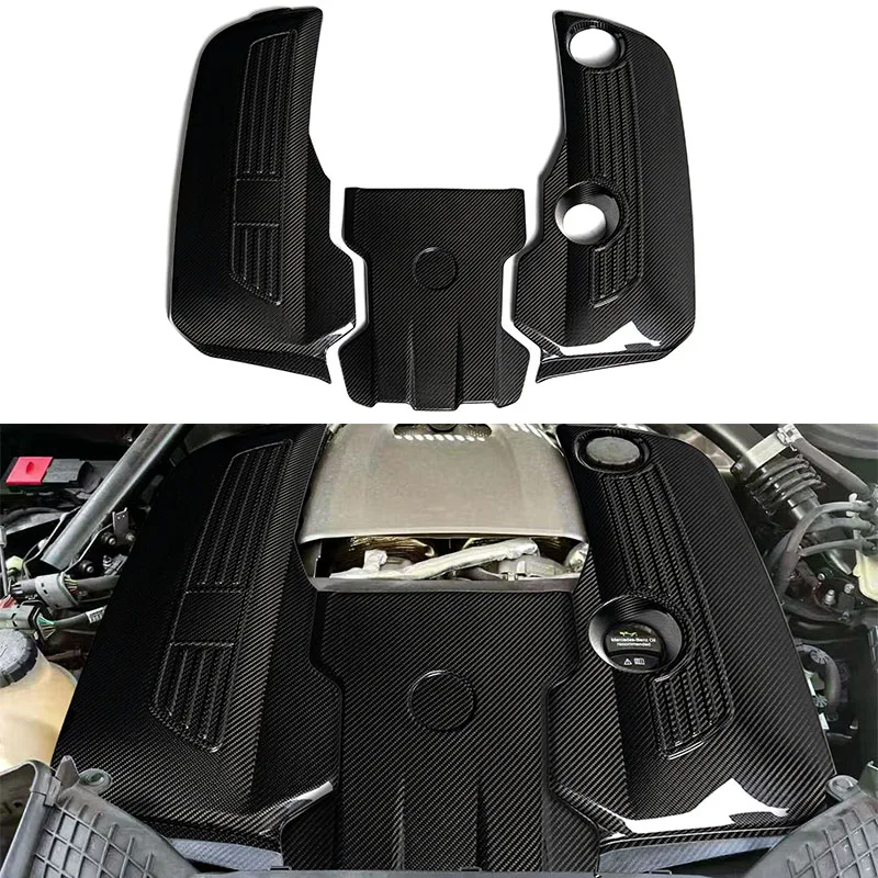 For W465 G Class G63 Carbon Fiber Material Car Engine Hood Cover Bonnet Scoop for W465 G63 Dry Carbon Engine Covers