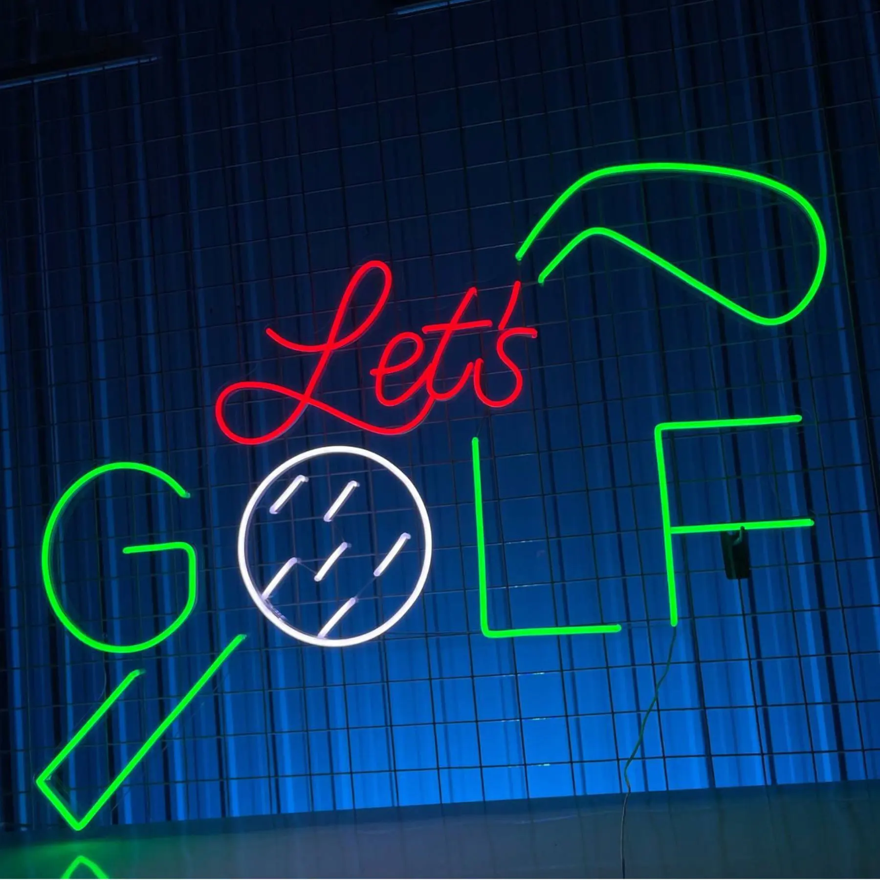 

Let's Golf Neon Sign Golfing Business Shop Wall Aesthetics Decor Custom Golf Club Shop Wall Hanging Sport Store Decor