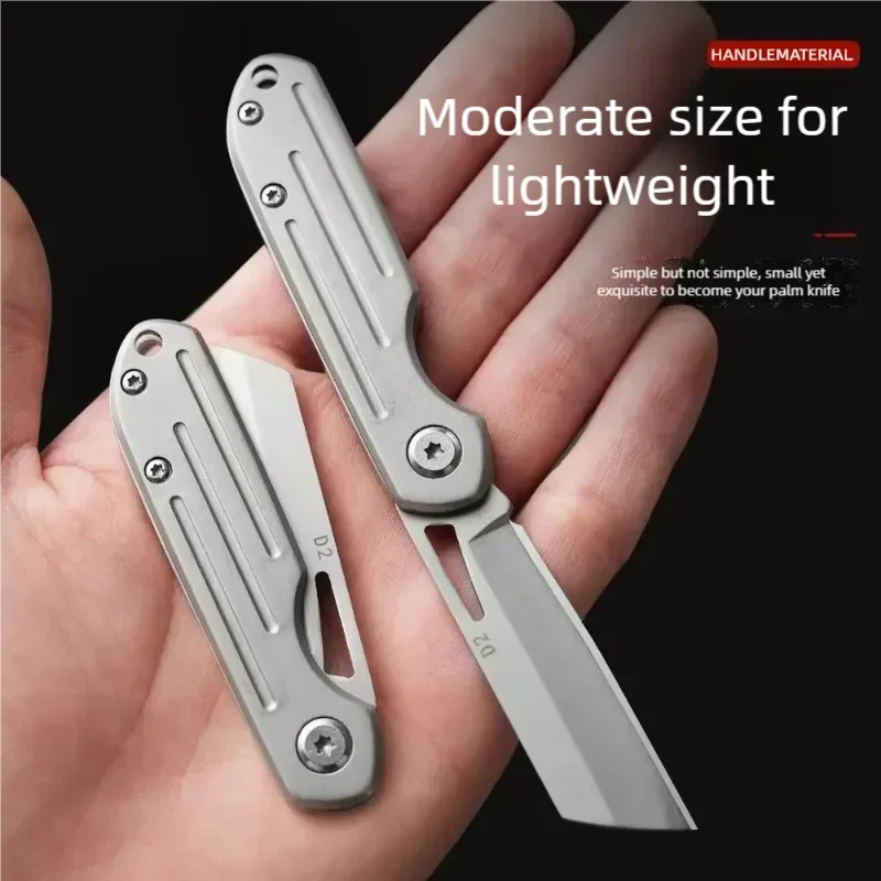 Imagem -02 - Outdoor Keychain Pocket Knife para Homens Camping Tactical Folding Blade Edc Caça e Pesca Ferramentas Manuais de Sobrevivência Aço Inoxidável