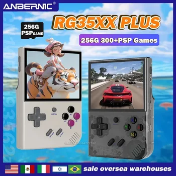 256G ANBERNIC RG35XX PLUS New Retro Handheld Game Player 5G Wifi Console Support Wireless/Wired Controlle PSP Classic Games