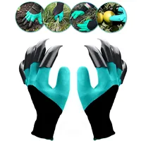 1/2Pairs Gardening Glove with Claws Digging Planting Protective glove Durable Waterproof Prick-proof Permeable Home Labor gloves