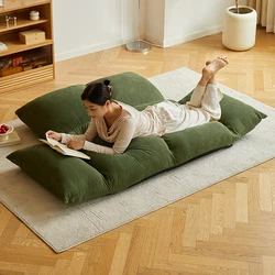 Wabi-Sabi Style Dual Sofa Adjustable Home Couch Wear-Resistant Recliner Lounge Seat Comfortable Lazy Relaxation Chair Minimalist
