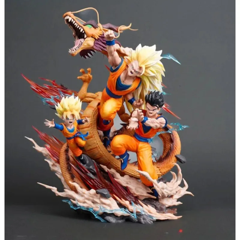 Anime Dragon Ball Son Goku Vegeta IV Action Figures Super Saiyan 3 Super Big Figures Saiyan Model Collection Decoration Toy Gift