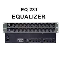 EQ 231 High Performance Dual Channel 31 Band Graphic Equalizer Professional Sound System For Stage