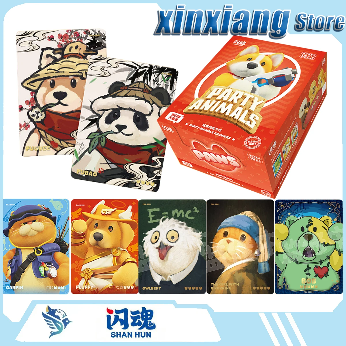 new-shiningsoul-beast-party-beast-file-series-collectible-cards-vol2-shiny-version-trading-card-game-merchandise-surprise-gift