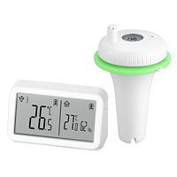 INKBIRD IBS-P02R Digital Pool Thermometer Indoor Outdoor 300Feet Wireless Temperature Humidity Monitor for Hot Tub Aquarium Pond