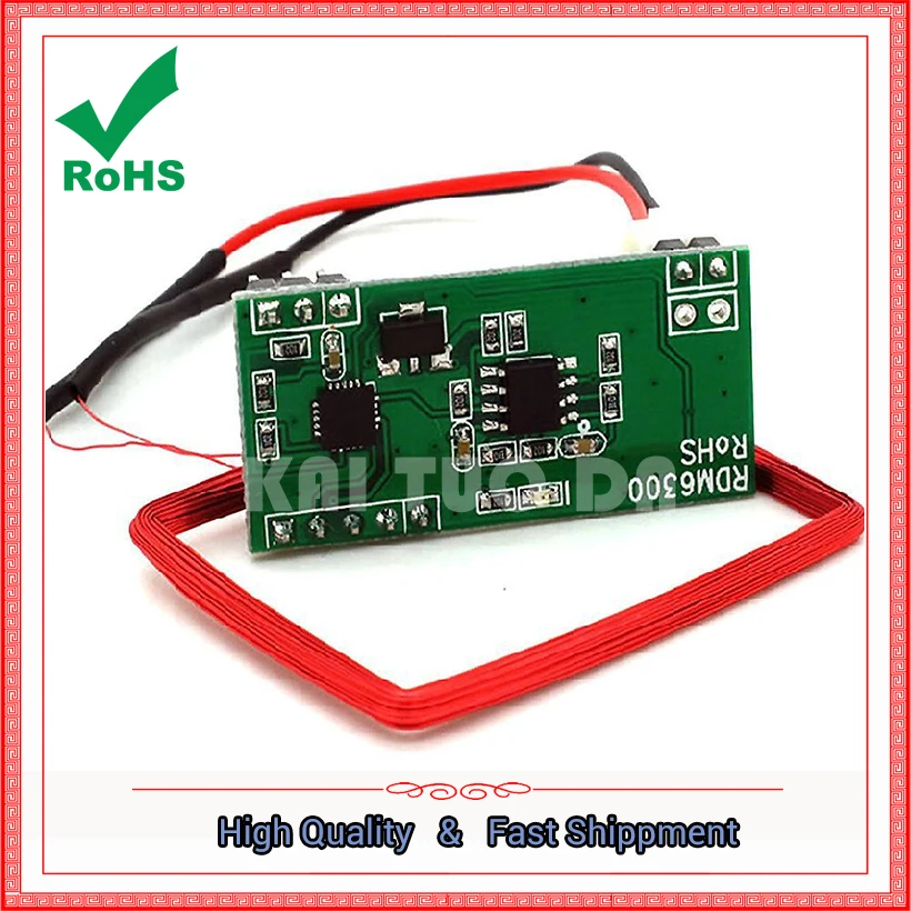 RFID Reader Module RDM6300 RF Module 125khz Card Reader UART Serial Output BOARD 125 KHZ