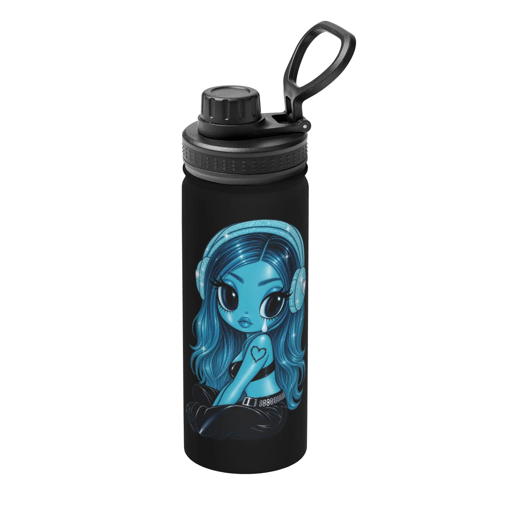 Singer Karols G 18OZ Sports Insulated Kettle  Coffee Cups Vacuum Flask Office Home Mugs Water Bottle