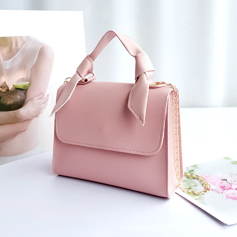 Fashion Small Crossbody Bags New Women Mini Leather Shoulder Bag Messenger Bag For Girl Solid color Chain Bag Ladies Phone Bag