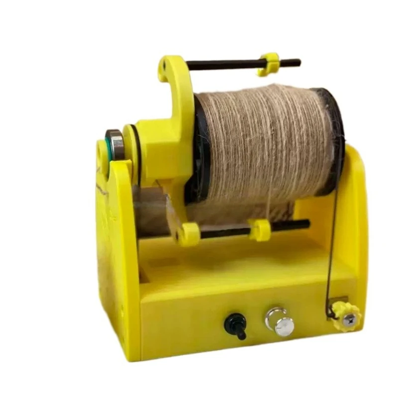 Wireless electric spinning machine, powered by USB portable power supply, compact mini yarn spinner