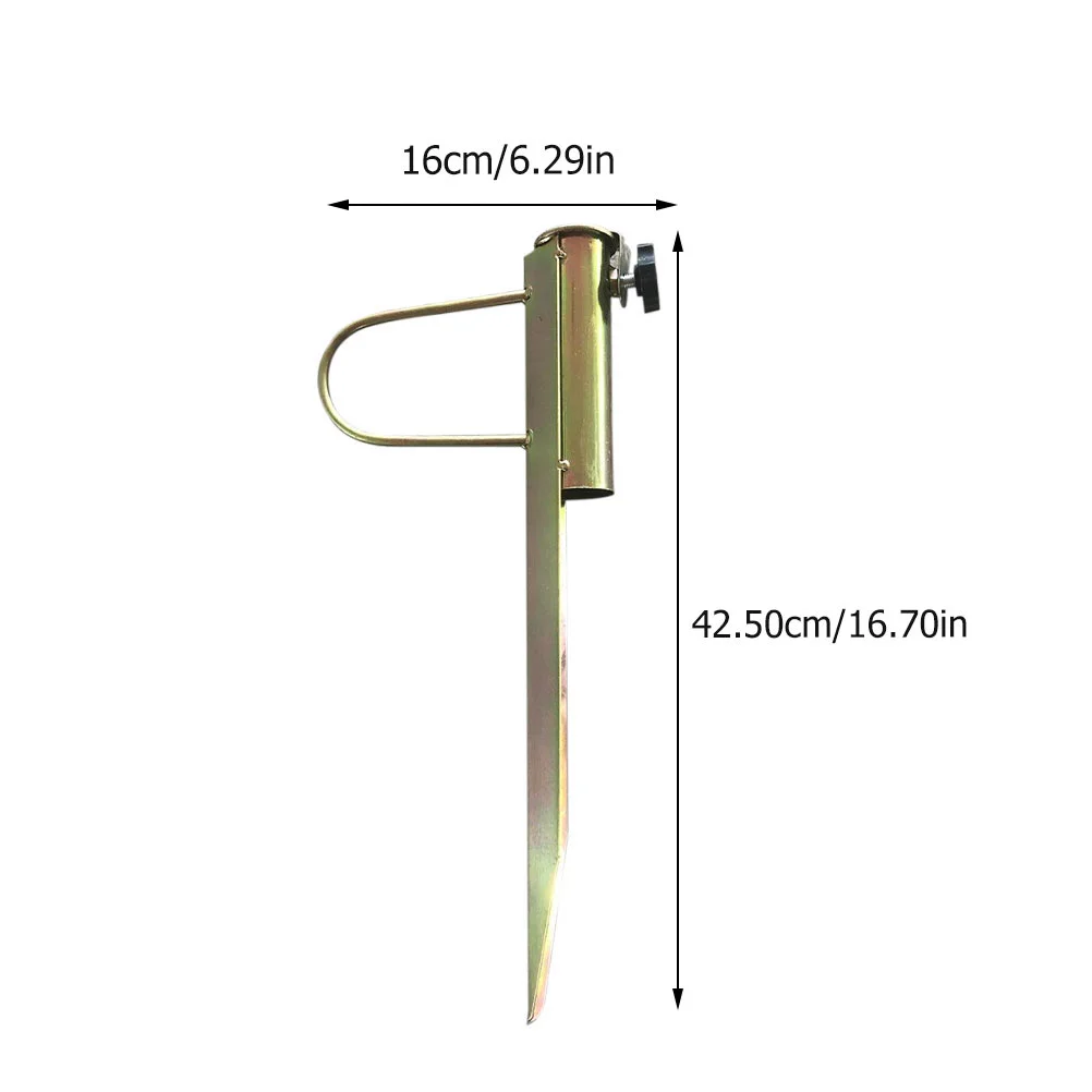 비치 우산 앵커 고정 홀더 아연 도금 다리미 모래 송곳 말뚝, 태양 쉐이드 지지대 브래킷, 정원 깃발 및 베이스 파티오
