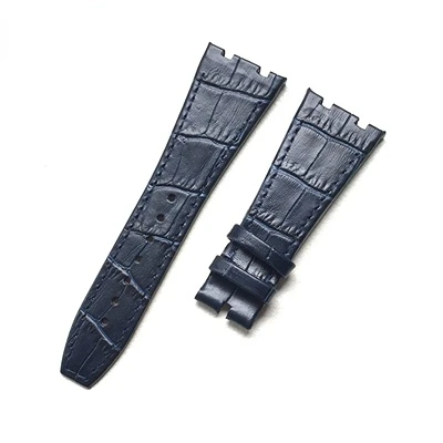 Top layer Leather watch strap for AP Audemars15400 Royal Oak Offshore Series Male 26mm Blue Black Brown