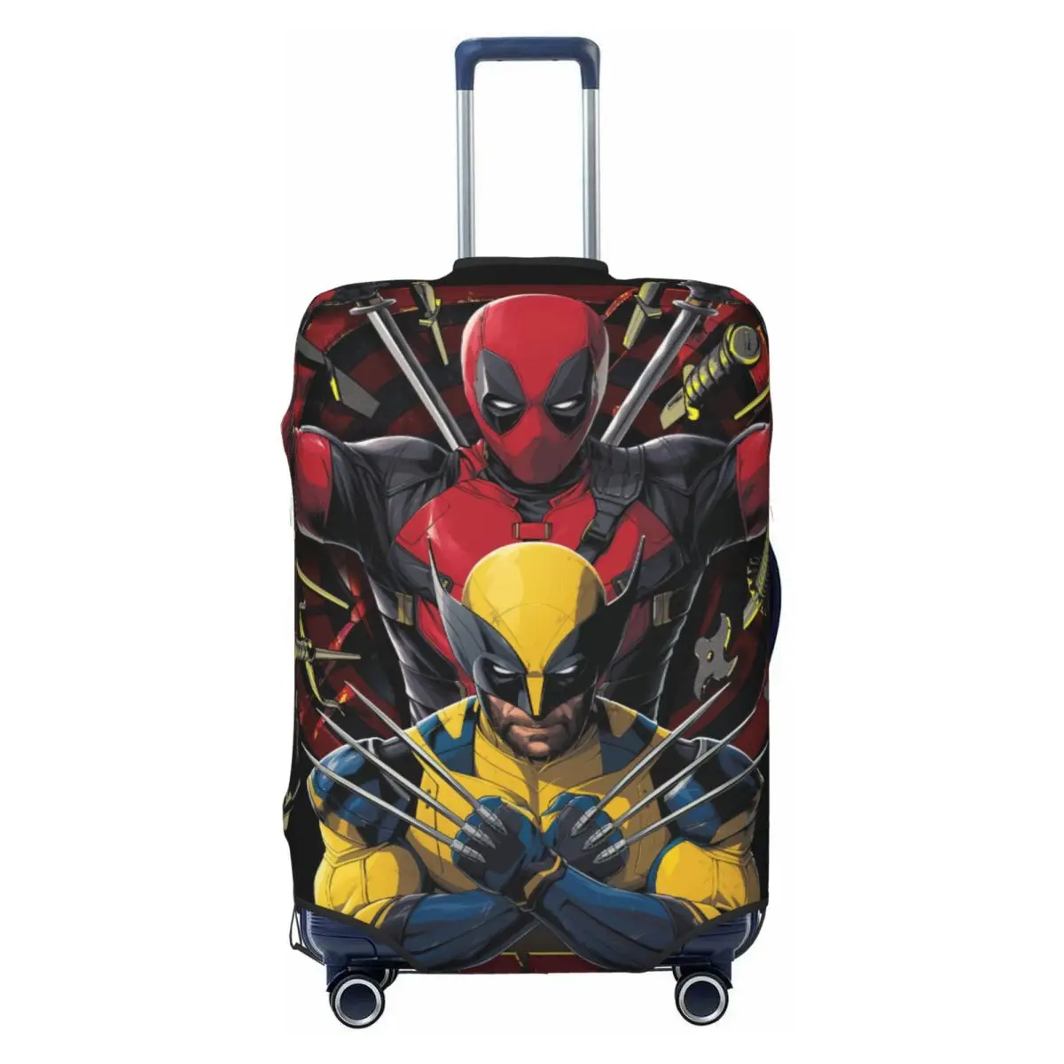 

Funny Deadpool Luggage Cover Protector Dust Proof Travel Suitcase Covers