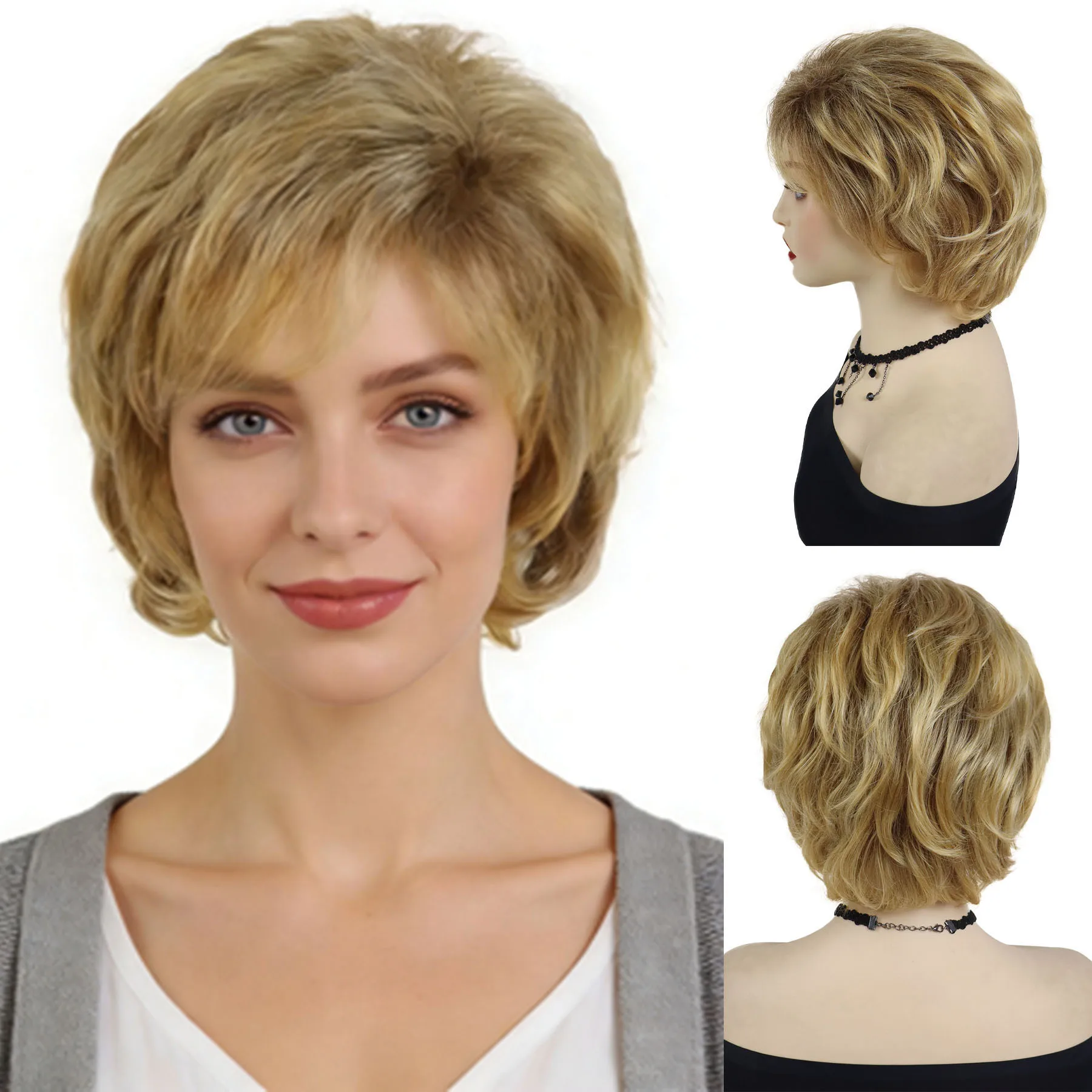 blonde-wigs-with-bangs-synthetic-short-curly-mommy-wig-for-women-natural-wavy-layered-wig-daily-wear-ladies-mixed-blonde-wigs