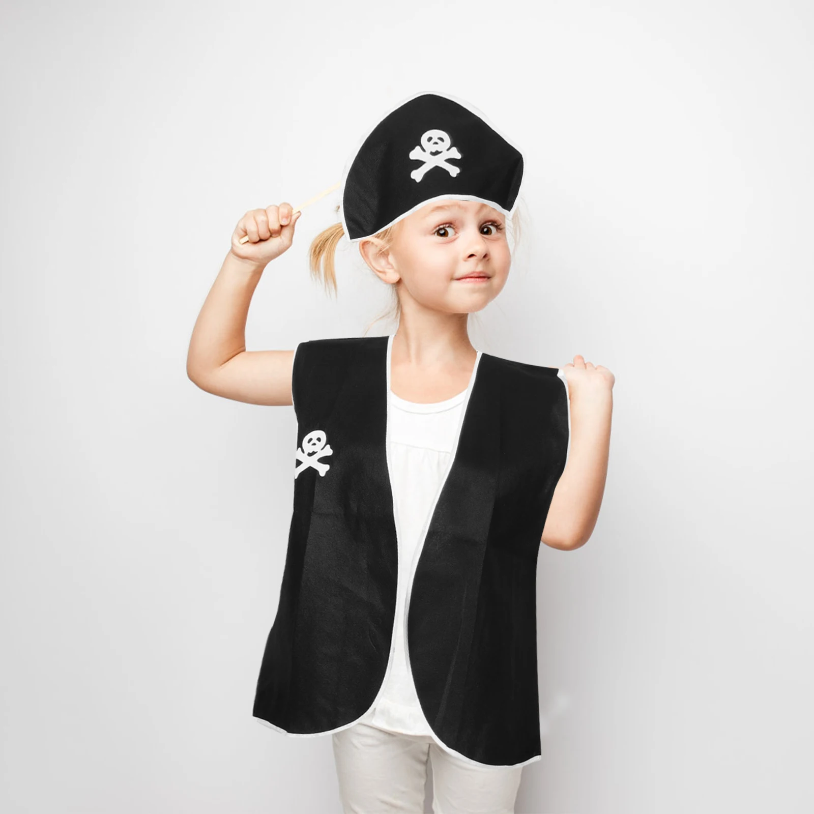 

Creative Pirate Costume Cosplay Props Lightweight Cloth Vest Halloween Carnival Party Decorative Accessories Pirate for Kids