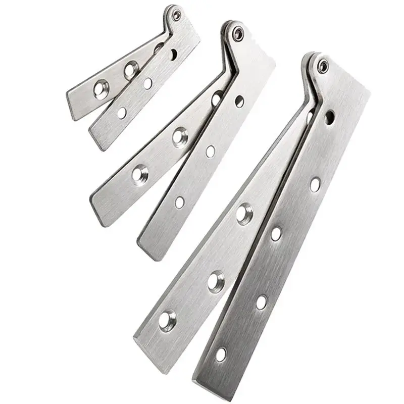 

Высокое качество, 10 шт., дверные шарнирные петли из нержавеющей стали, вращающиеся на 360 градусов невидимые скрытые вставки, дверные петли, установка вверх и вниз