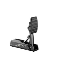 MOZA CRP2 Load Cell Clutch Pedal progressive, three-stage feel (light take-up, firm mid-range, crisp release) with dual-spring