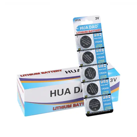 5-50PCS CR2430 Chiave per auto Calcolatrice telecomando con batteria a bottone al litio 3V CR 2430 DL2430 BR2430 Batteria a bottone 350mAh