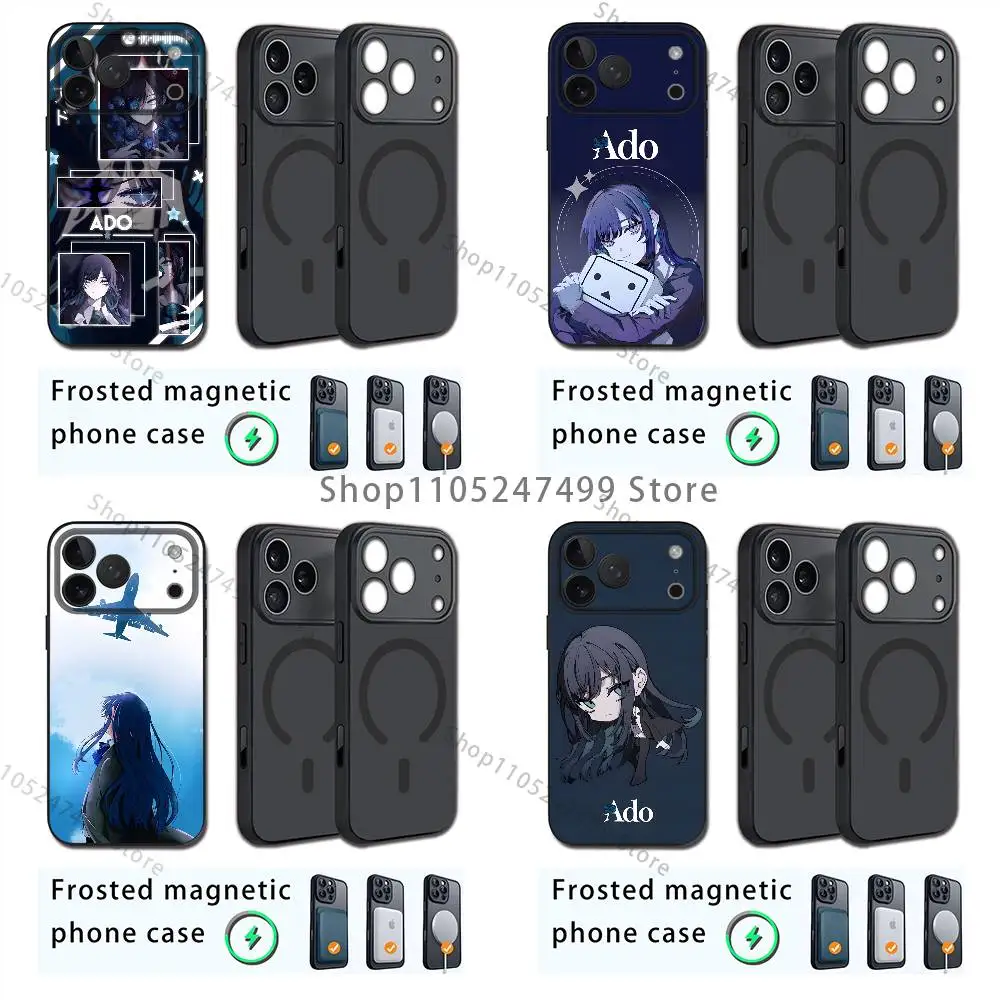 

A-Ado Japanese Singer Phone Case For iPhone 17,16,15,14,13,12,11,Pro,Max,Plus,E,Air,Mini Magnetic Magsafe Frosted