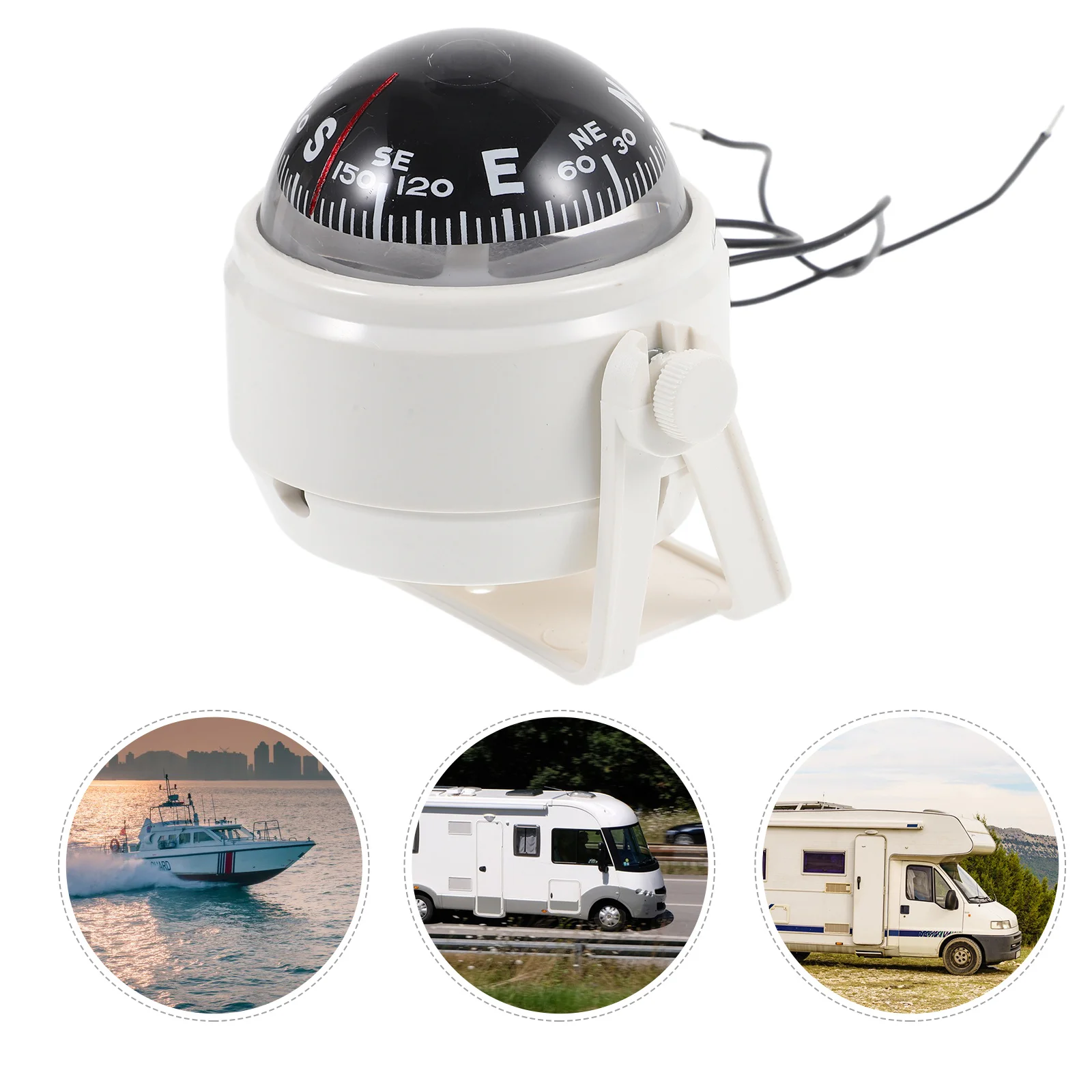

Car Compass Ball High Strength Acrylic Sphere for Accurate Navigation Car Boat Truck Dash Mount Compass Decoration