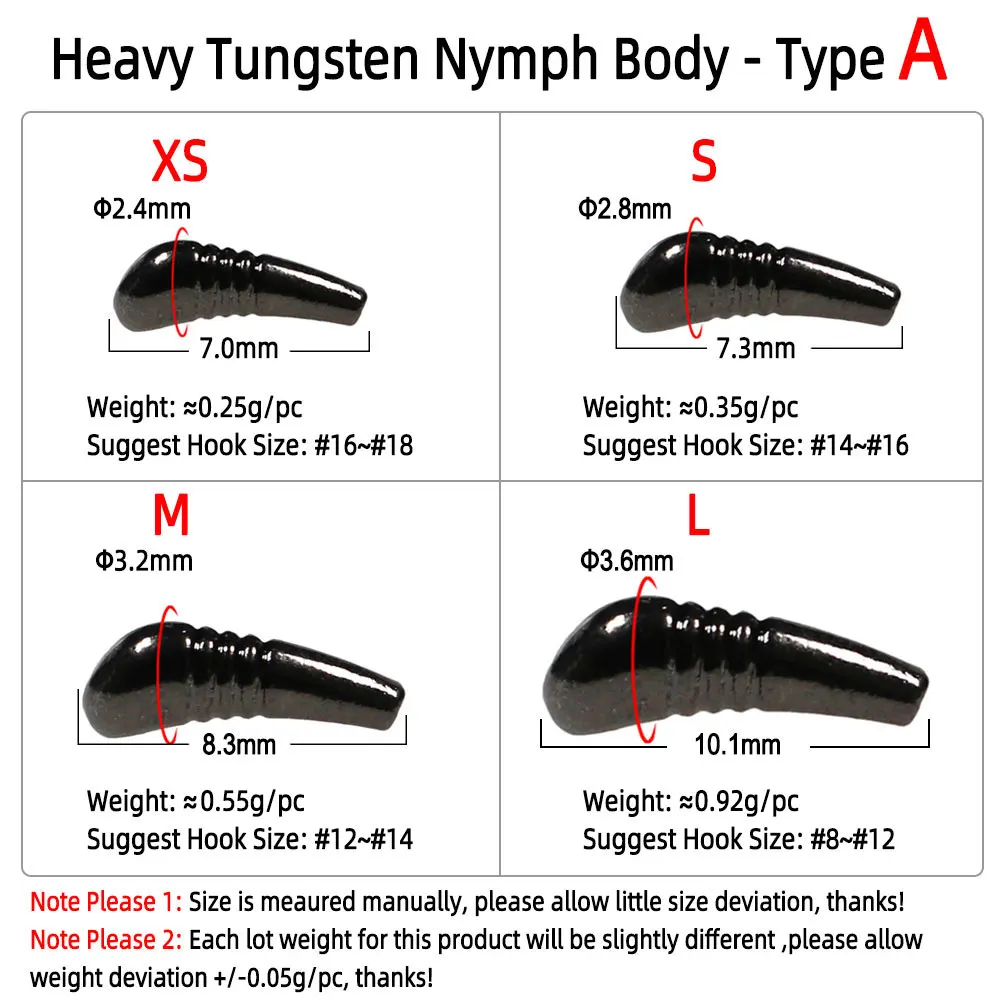 Heavy Tungsten Nymph Body Jig Back Bead Fast Sinking Scuds Shrimps Jig Nymph Ice Jig Lures Fly Tying Material