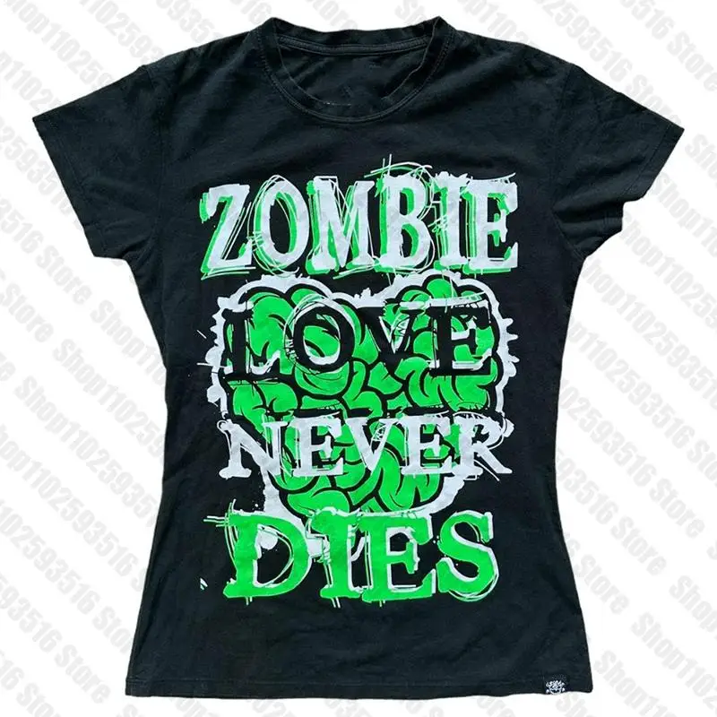 2000s Top per le donne 2023 Crop Top donna anni '90 abbigliamento Vintage t-shirt abbigliamento femminile donna Cropped Goth Star Girl Y2k Anime