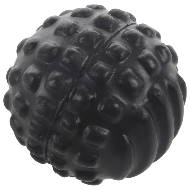 5X Pu Foam Bump Fascia Ball Muscle Relaxation Fitness Massage Ball Waterproof And Easy To Clean Health Care Ball-Black