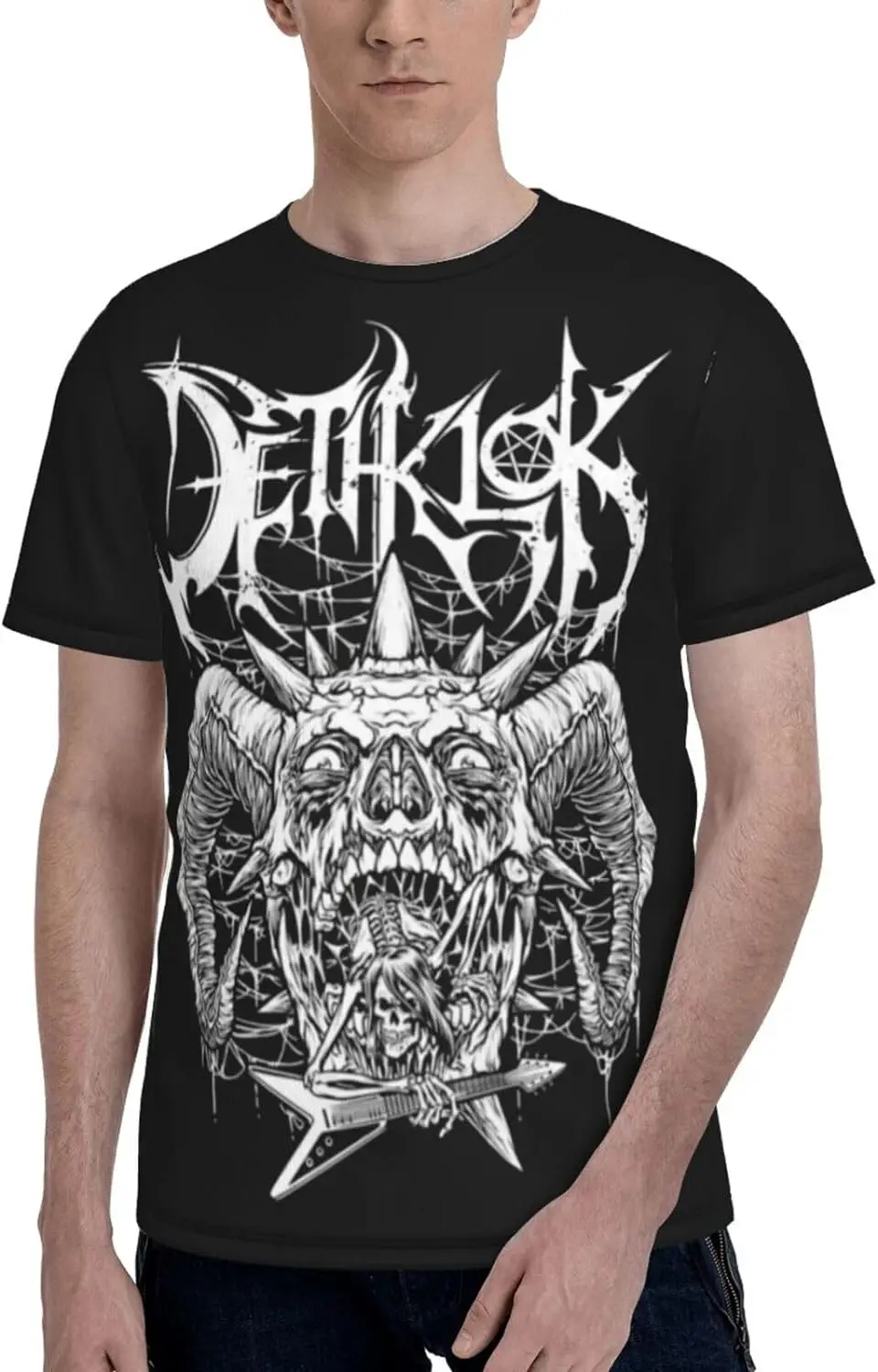 Camiseta Dethklok, camiseta a la moda para hombre, camisetas de manga corta con cuello redondo de verano