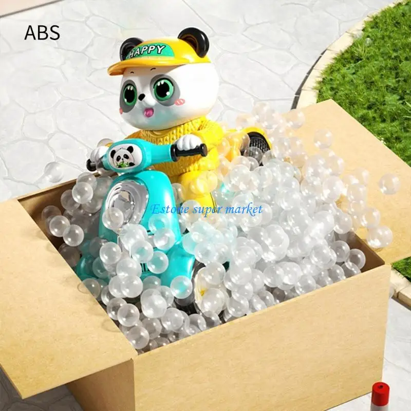 090B Gấu Trúc Hoạt Hình Với Xe Tay Trang Trí Giáng Sinh Nhạc Nhẹ Chuyển Quà Tặng Trẻ