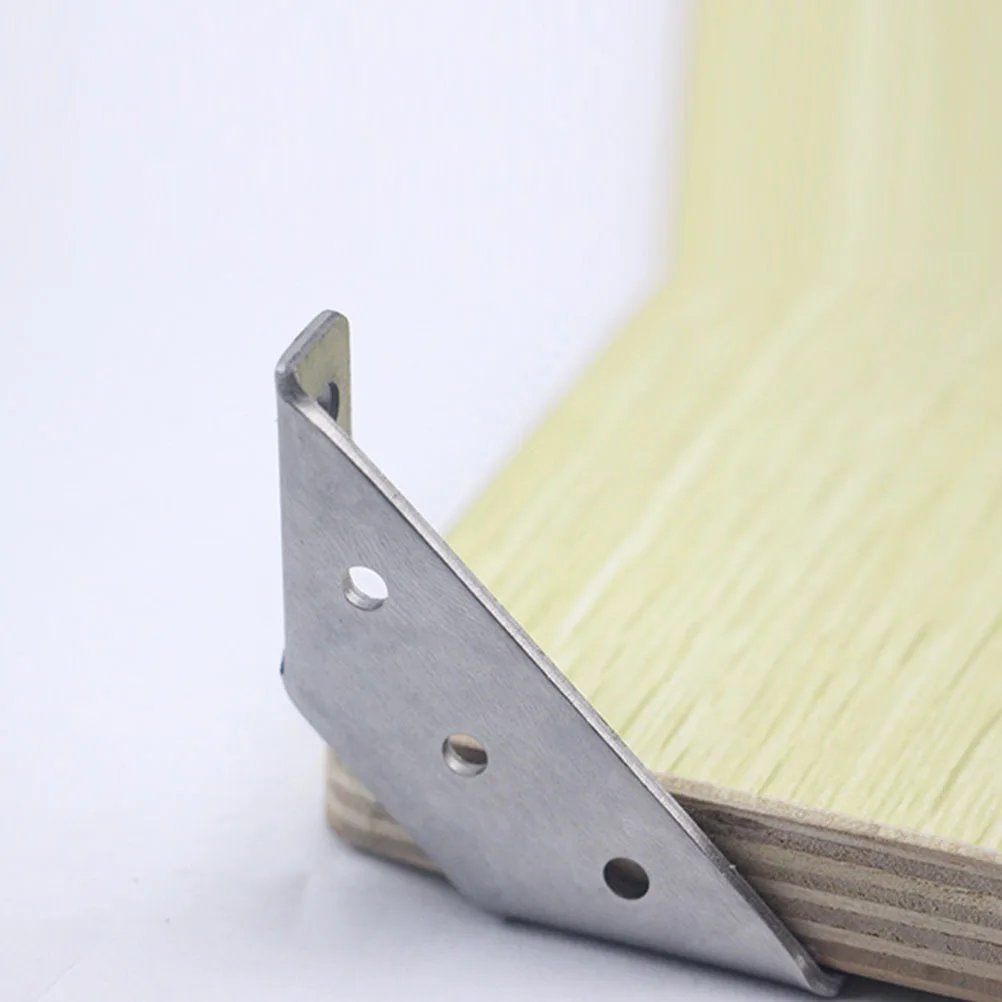 

10Pcs Heavy Duty Trapezoid Angle Bracket Stainless Steel Corner Braces Anti-Corrosion Pre-Drilled Countersunk Holes