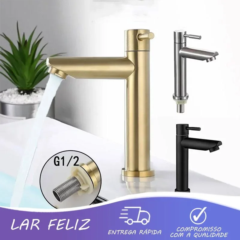 torneira-de-coluna-para-banheiro-Agua-fria-design-simples-moderno-envio-12h-sp