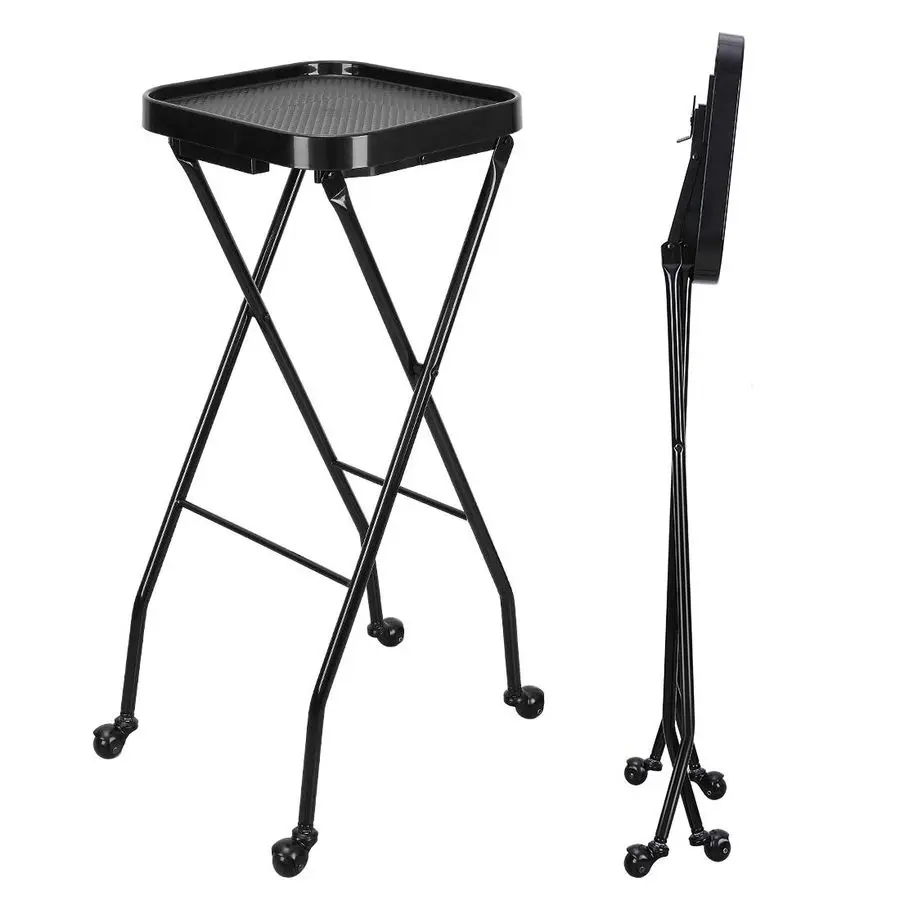 

Folding Tray, Folding Salon Rolling Tray on Wheels, Color Tray for Hair Stylistamp Esthetician, Tattoo Cart, Beauty Customizable