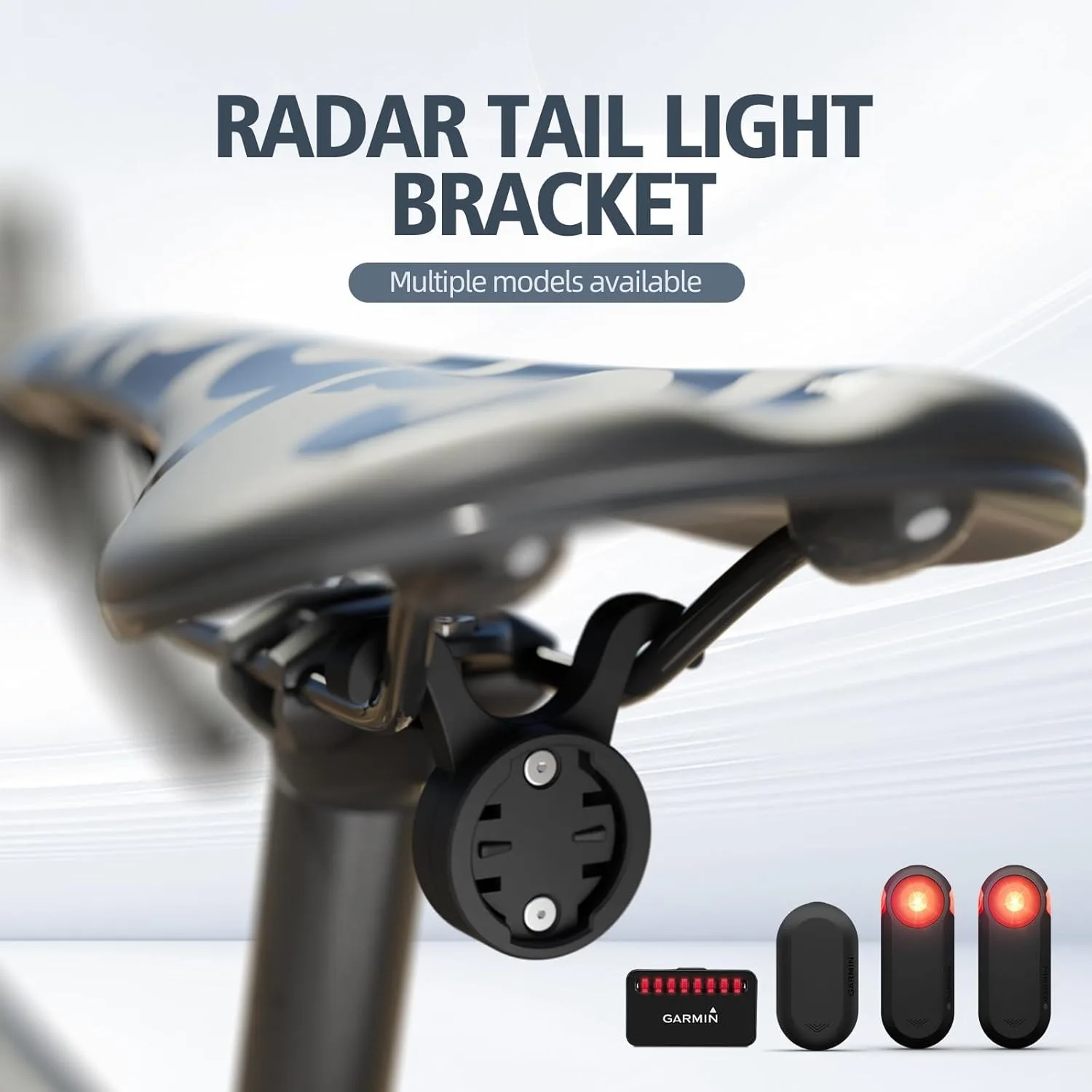 Bike Taillight Bracket Saddle Mount Fix Holder For Magene L308, L508 Garmin Varia RVR315 RTL Rear View Radar