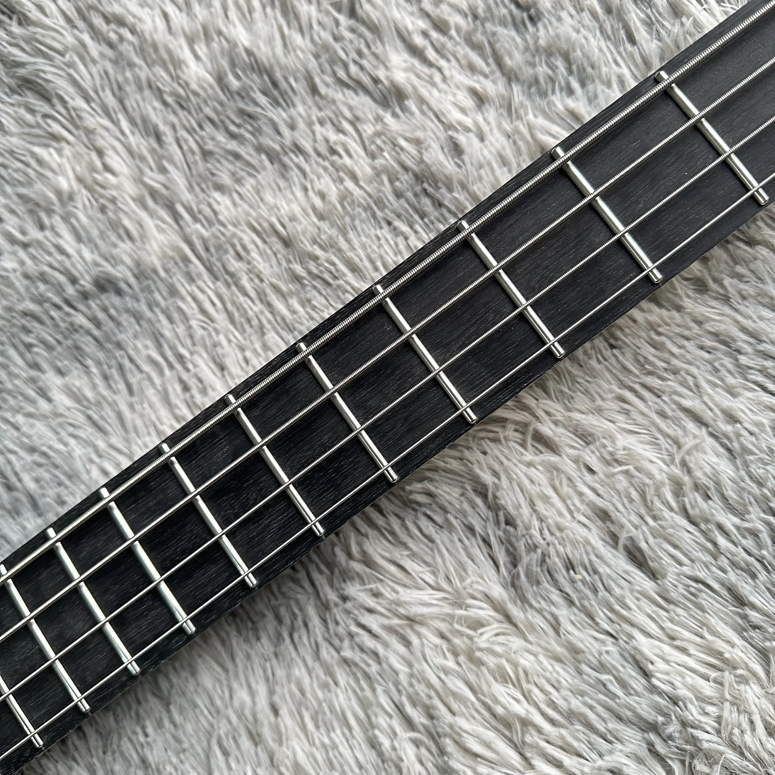 شحن مجاني فأس باس جين سيمونز 4 سلسلة الغيتار الكهربائي روزوود فريتس الأسود هدية عيد الميلاد #3