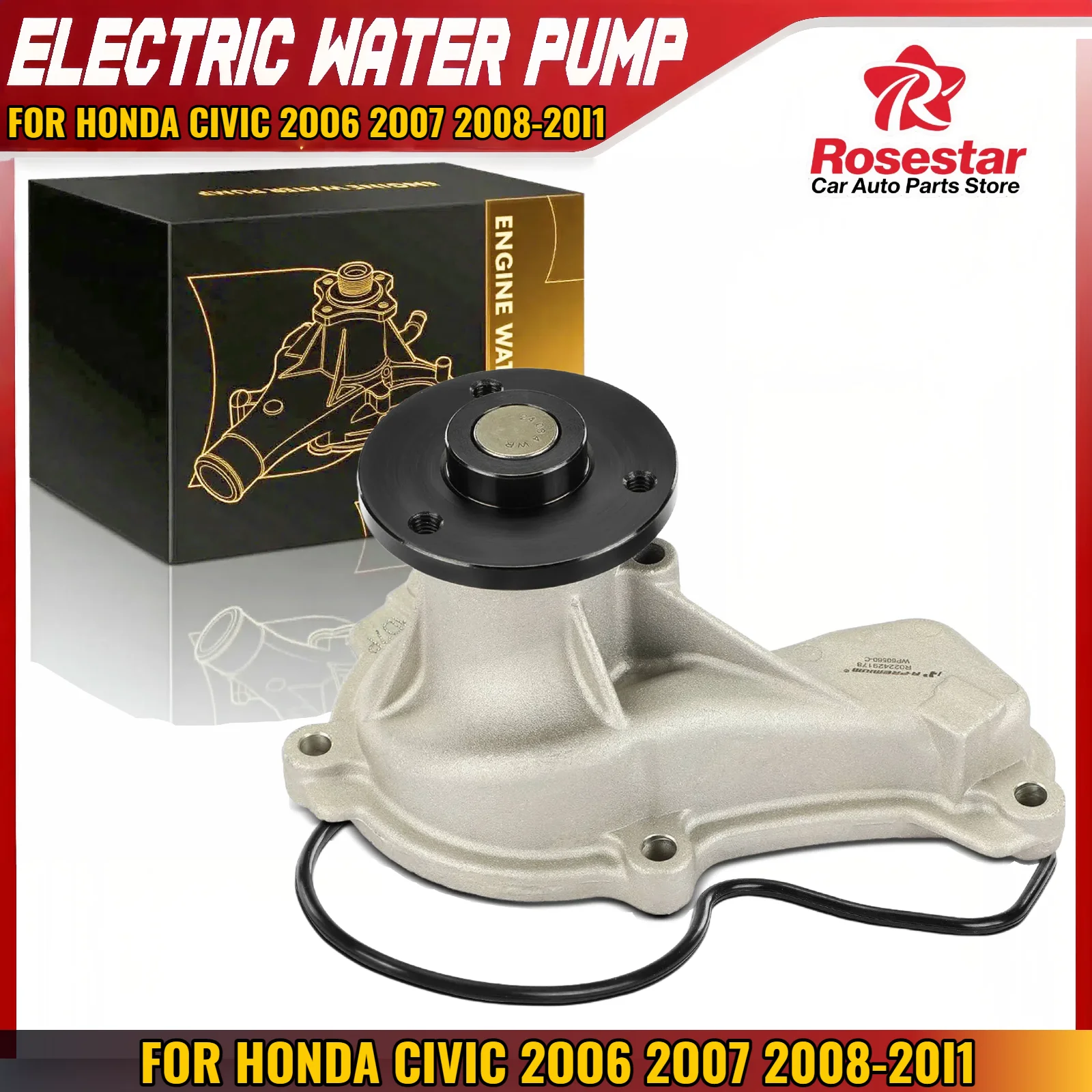 

Engine Water Pump for Honda Civic 2006 2007 2008-2011 L4 1.8L Petrol 06192R1A305