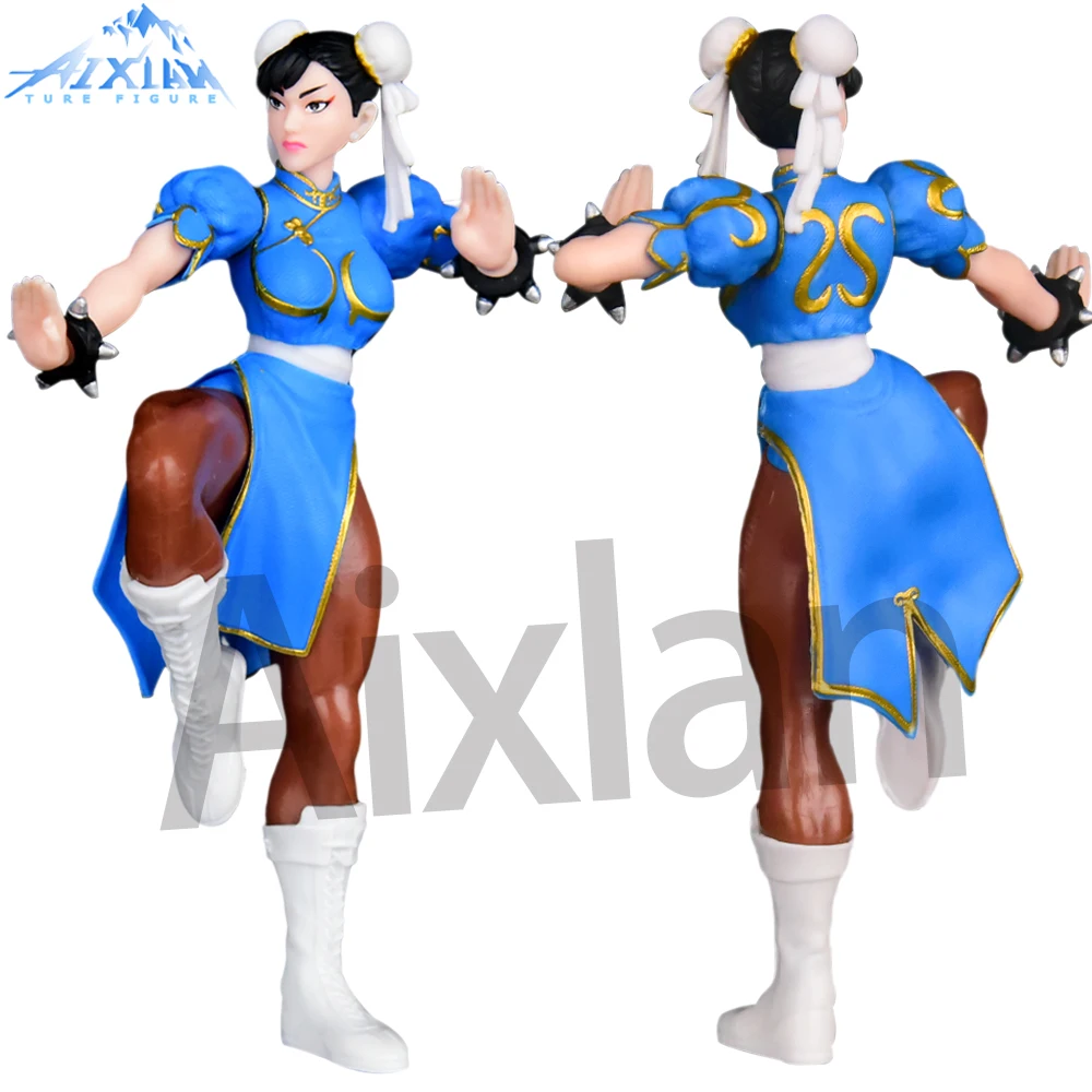 Aixlan Chun-Li Figure 15cm Sexy Girl PVC Action Figure Amine Thanksgiving Gift Collectible Figurine