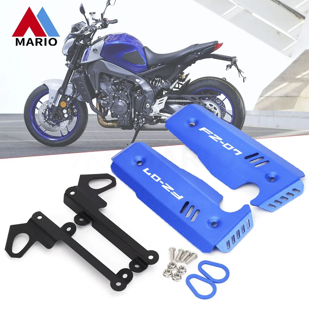 

Для Yamaha FZ-07 FZ07 FZ 07 2018 2019 2020 2021 2022 Аксессуары для мотоциклов Алюминиевые боковые крышки радиатора с ЧПУ Защитная защита