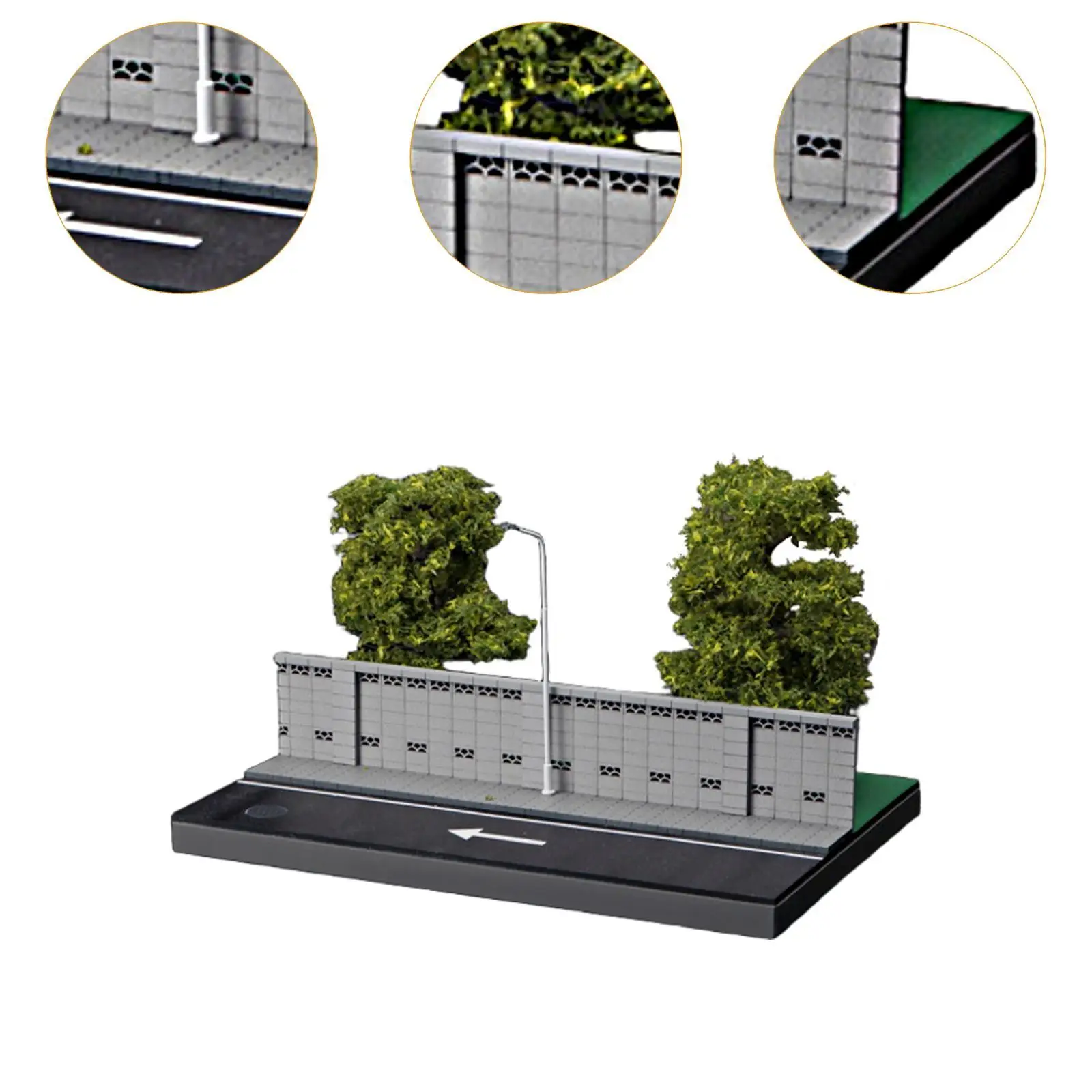 1/64 Vehicle Model Display Case Scene Accessory for Diorama Sand Table Scene