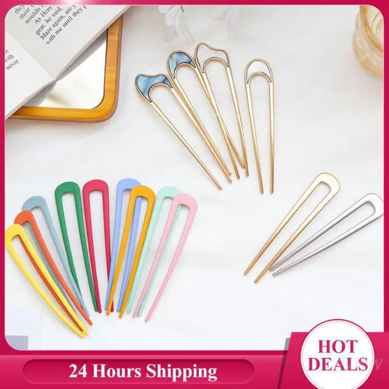 Hairstyles Metal Hair Accessory Elegant Easy To Use Hairpin Ancient Stylish Hairpin Popular Japanese Style Simple Delicate Viral