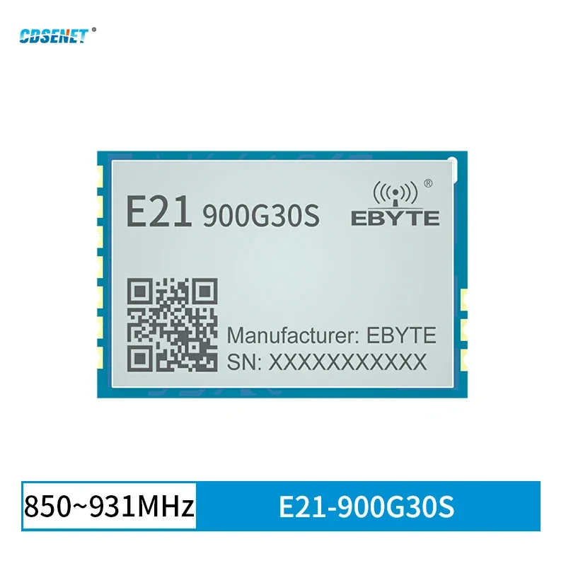 

CDSENET 850~931MHz Built-in LNA Module E21-900G30S SMD Package 30dBm 5km Long-distance Stamp Hole Antenna Standby Current 3uA