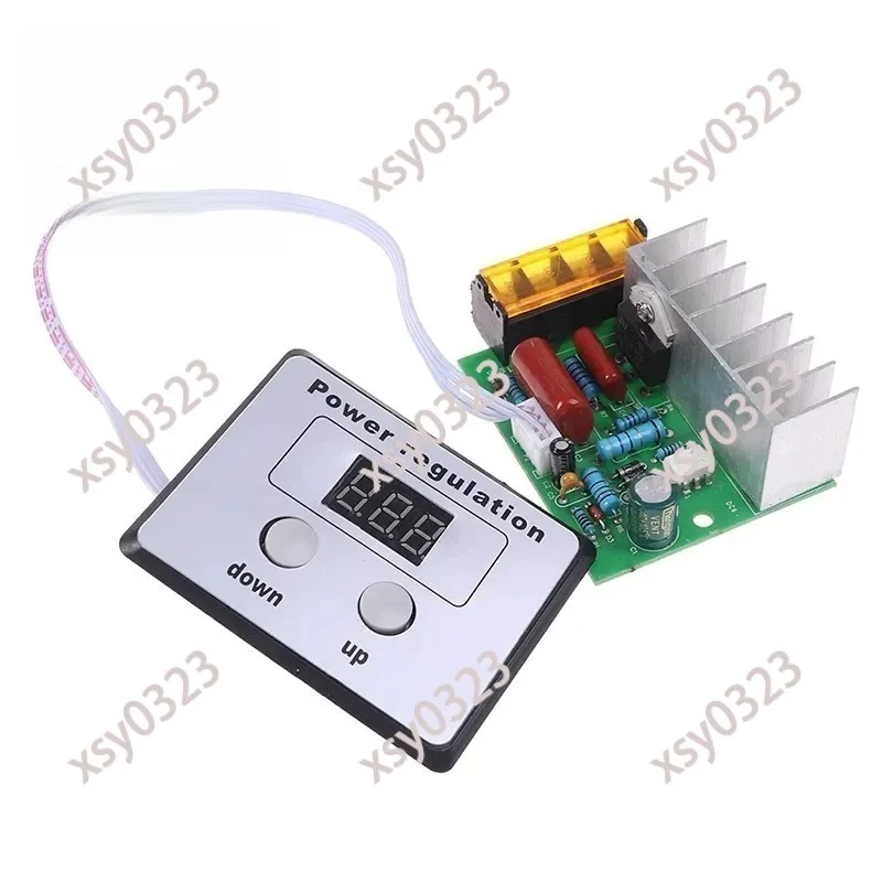 4000W High Power Thyristor Regulator, Digital Controller for Light, Speed and Temperature Adjustment
