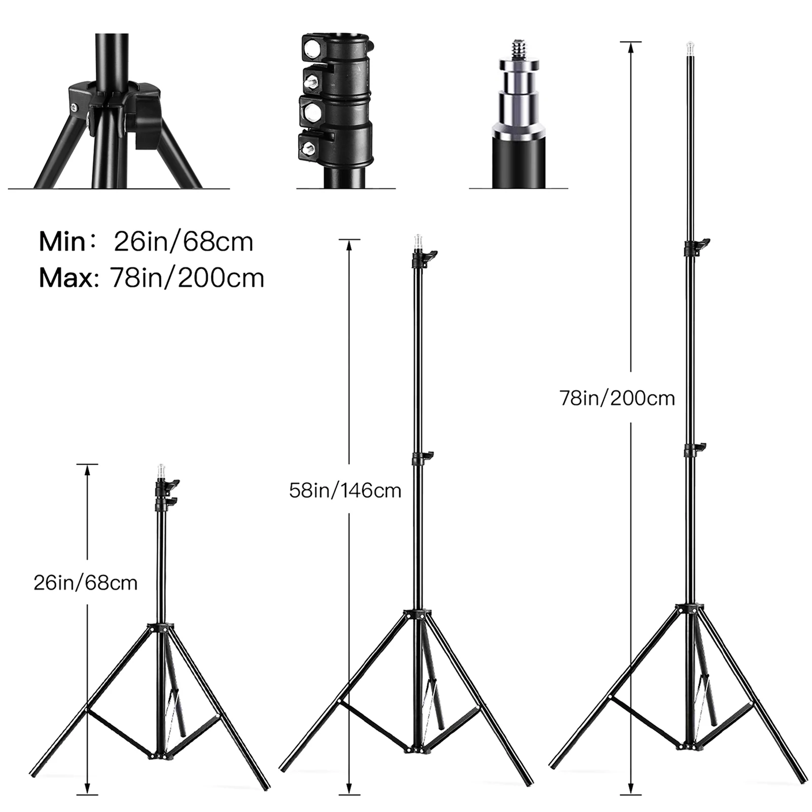 Camnoon Studio Photography Light kit Softbox Lighting Set with 85W 3000K-6000K Bi-color Temperature LED Light * 1 + 50x70cm Soft view 3