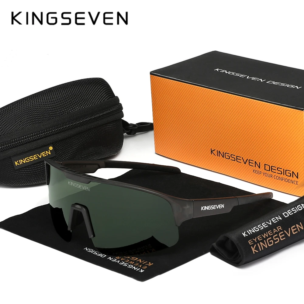KINGSEVEN MTB الدراجات نظارات UV400 واقية نظارات شمسية رياضية الرجال النساء في الهواء الطلق القيادة الطريق تشغيل دراجة نظارات نظارات