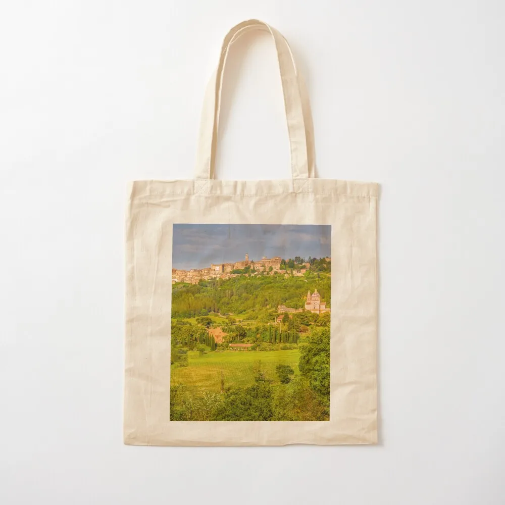 The Tuscan Hill Town of Montepulciano Tote Bag