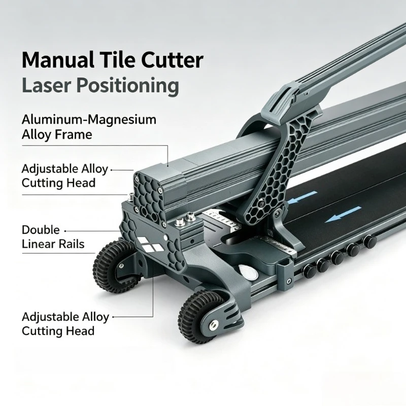 Manual Tile Cutter 800-1800mm Professional Hand Ceramic Porcelain Slab Cutting Machine Aluminum Alloy Tile Cutting Tool