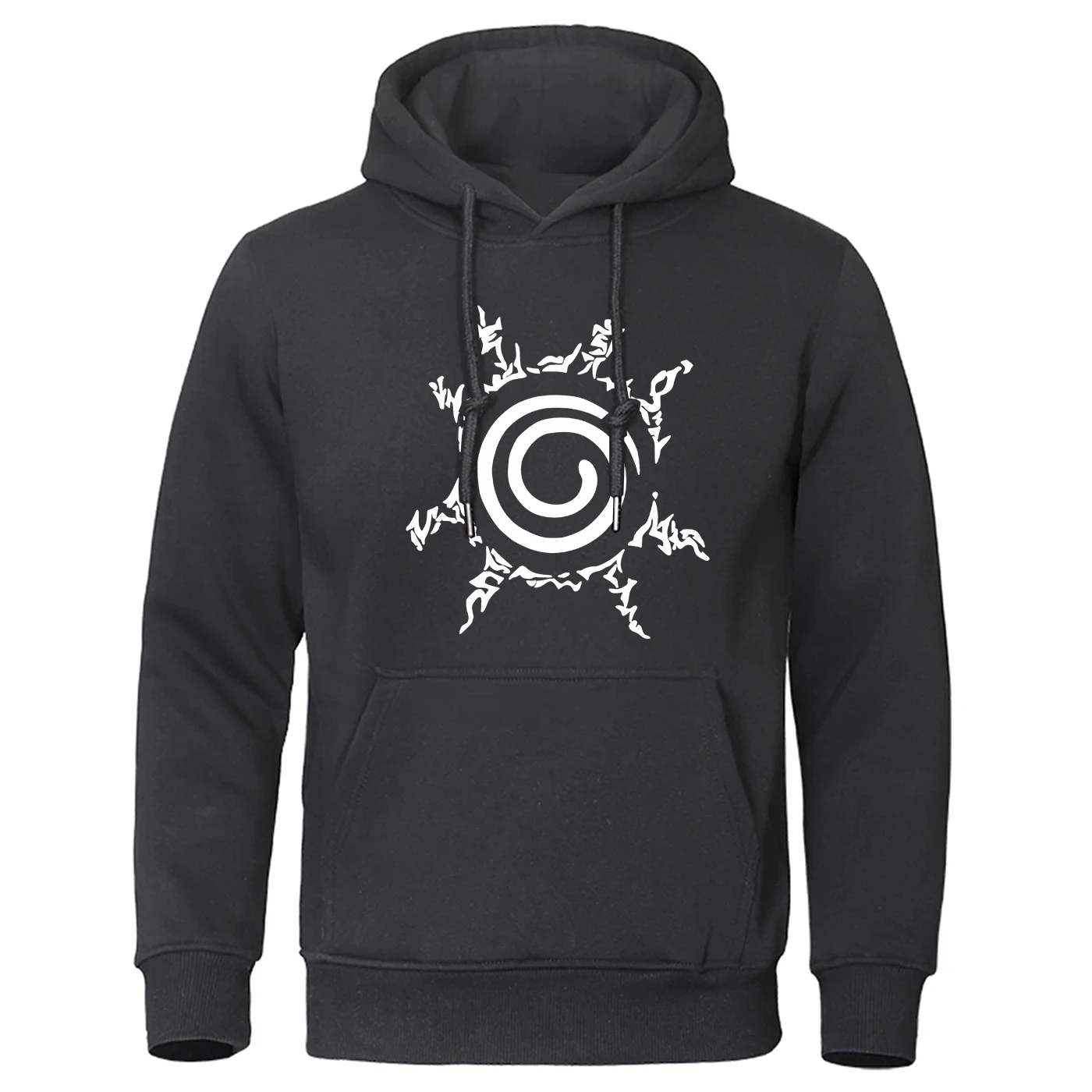 Sudadera Deportiva con Estampado de Anime Naruto 2026, para Hombre, Primavera y Otoño, Color Sólido, Casual, Manga Larga, Cálida, Estilo Harajuku