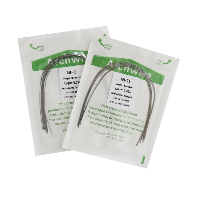 

10Packs 100Pcs SE Natural Orthodontics Wire 5Packs Upper 5Packs Lower Green Packing