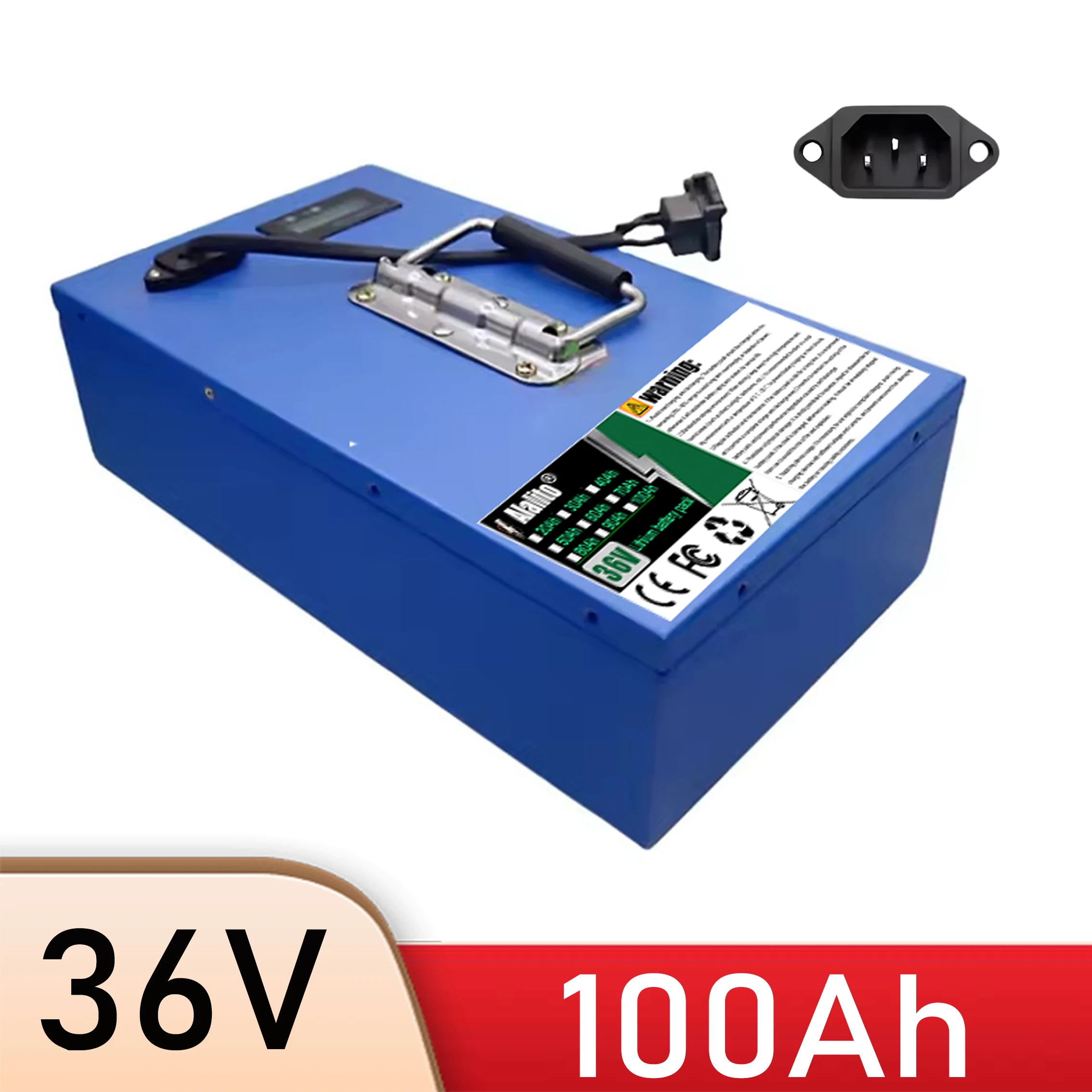 

Air freight, suitable for 250-2000W motor equipment, 18650 lithium battery, 36V 100Ah full capacity power lithium battery pack
