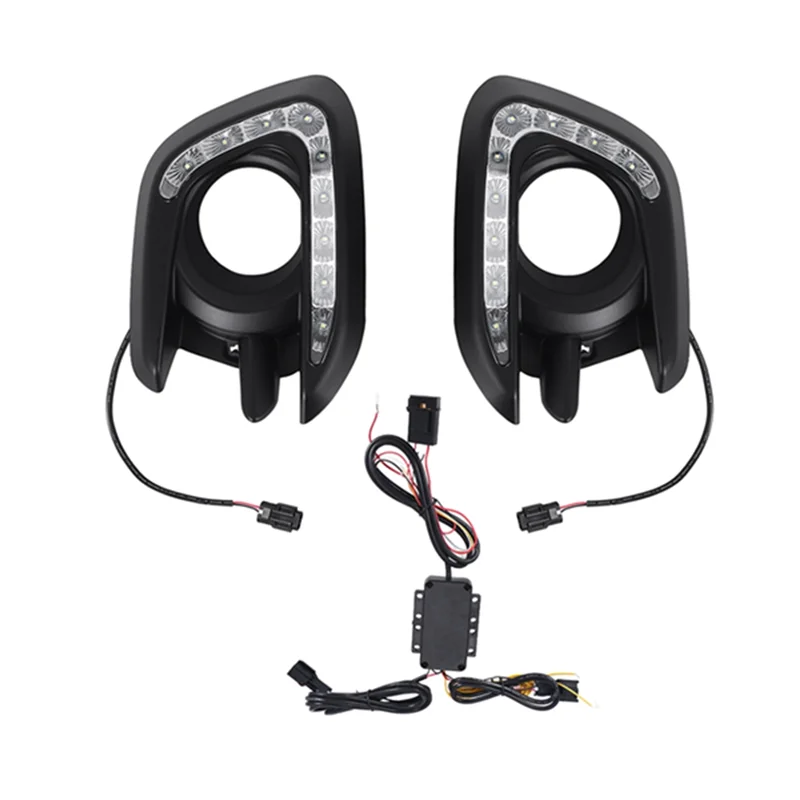 

Противотуманные фары дальнего света, светодиодные дневные ходовые указатели поворота для Mitsubishi Pajero Sport 2015-2016, автомобильные аксессуары